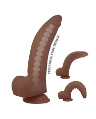 PRETTY LOVE CUTHBERT DILDO REALISTICO FLEXIBLE 20 CM O 5 CM TPE MARRON