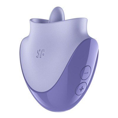 SATISFYER TONGUE DANCER ESTIMULADOR CLITORIANO CON VIBRACION Y PULSACIONES LILA