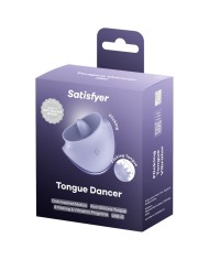 SATISFYER TONGUE DANCER ESTIMULADOR CLITORIANO CON VIBRACION Y PULSACIONES LILA