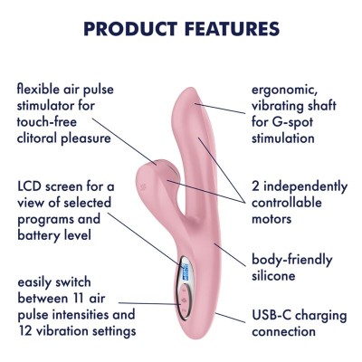 SATISFYER PRO G SPOT GENERATION 2 ROSA