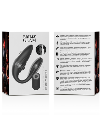 BRILLY GLAM COUPLE PULSING VIBRATING CONTROL REMOTO