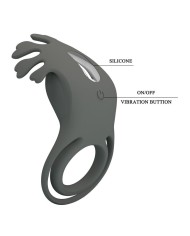 PRETTY LOVE ANILLO VIBRADOR RECARGABLE CON ESTIMULADOR