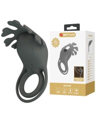 PRETTY LOVE ANILLO VIBRADOR RECARGABLE CON ESTIMULADOR