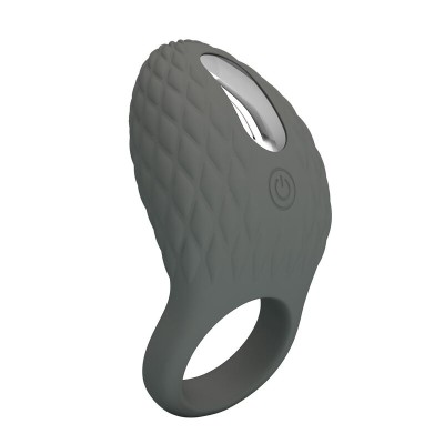 PRETTY LOVE ANILLO VIBRADOR RECARGABLE CON ESTIMULADOR TEXTURIZADO