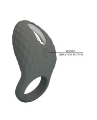 PRETTY LOVE ANILLO VIBRADOR RECARGABLE CON ESTIMULADOR TEXTURIZADO