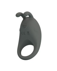 PRETTY LOVE ANILLO VIBRADOR RECARGABLE CON ESTIMULADOR DE CONEJO