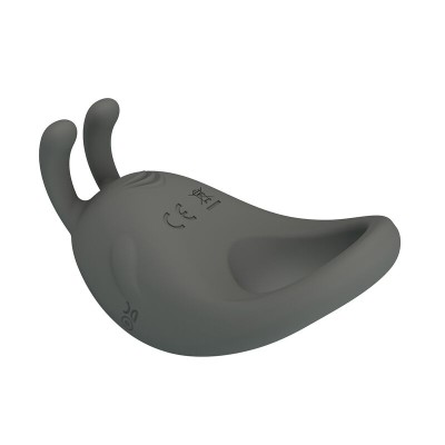 PRETTY LOVE ANILLO VIBRADOR RECARGABLE CON ESTIMULADOR DE CONEJO