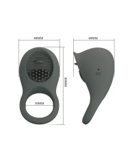 PRETTY LOVE ANILLO VIBRADOR RECARGABLE CON ESTIMULACION ORAL