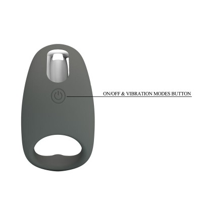 PRETTY LOVE ANILLO VIBRADOR RECARGABLE SILICONA SUAVE