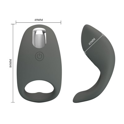 PRETTY LOVE ANILLO VIBRADOR RECARGABLE SILICONA SUAVE