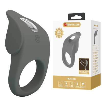 PRETTY LOVE ANILLO VIBRADOR RECARGABLE SILICONA FLEXIBLE
