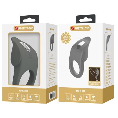 PRETTY LOVE ANILLO VIBRADOR RECARGABLE SILICONA FLEXIBLE
