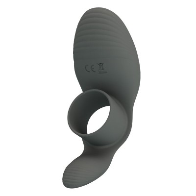 PRETTY LOVE ANILLO VIBRADOR RECARGABLE CON DOBLE ESTIMULACION