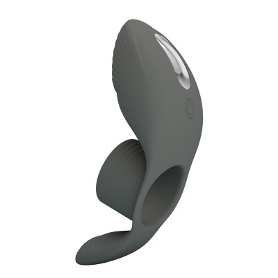 PRETTY LOVE ANILLO VIBRADOR RECARGABLE CON DOBLE ESTIMULACION