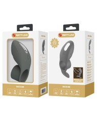 PRETTY LOVE ANILLO VIBRADOR RECARGABLE CON DOBLE ESTIMULACION