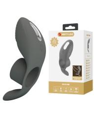 PRETTY LOVE ANILLO VIBRADOR RECARGABLE CON DOBLE ESTIMULACION