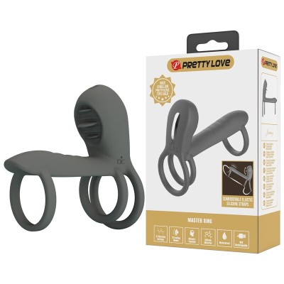 PRETTY LOVE FUNDA PARA PENE CON DOBLE ESTIMULACION Y EFECTO ORAL