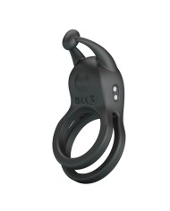 PRETTY LOVE GOODWIN ANILLO VIBRADOR DOBLE PARA PENE RECARGABLE NEGRO