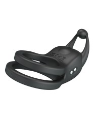 PRETTY LOVE GOODWIN ANILLO VIBRADOR DOBLE PARA PENE RECARGABLE NEGRO