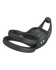 PRETTY LOVE GOODWIN ANILLO VIBRADOR DOBLE PARA PENE RECARGABLE NEGRO