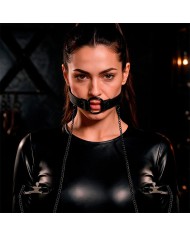 FETISH SUBMISSIVE ANILLA MORDAZA CON PINZAS PARA PEZONES