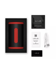 LELO F2S DOUBLE SONIC MASTURBADOR MASCULINO CON DOBLE ESTIMULACION SONICA ROJO