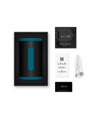 LELO F2S DOUBLE SONIC MASTURBADOR MASCULINO CON DOBLE ESTIMULACION SONICA VERDE AZULADO