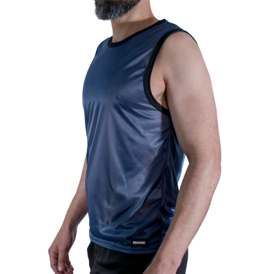 MACHO CAMISETA AZUL MARINO S M