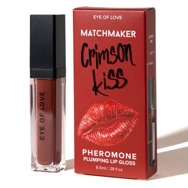 EYE OF LOVE MATCHMAKER CRIMSON KISS BRILLO LABIAL ROJO EFECTO VOLUMEN CON FEROMONAS 85 ML