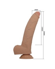 PRETTY LOVE FABIAN DILDO FLEXIBLE CON VENTOSA CARNE
