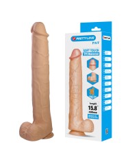PRETTY LOVE PAT DILDO REALISTICO FLEXIBLE CON VENTOSA NATURAL 40 CM O 6 CM