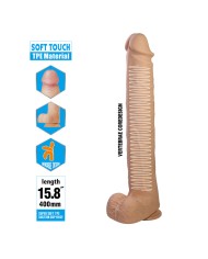 PRETTY LOVE PAT DILDO REALISTICO FLEXIBLE CON VENTOSA NATURAL 40 CM O 6 CM