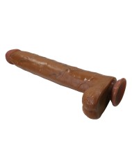 PRETTY LOVE DANY DILDO REALISTICO FLEXIBLE CON VENTOSA 36 CM O 56 CM MARRON