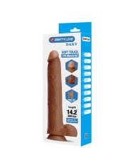 PRETTY LOVE DANY DILDO REALISTICO FLEXIBLE CON VENTOSA 36 CM O 56 CM MARRON