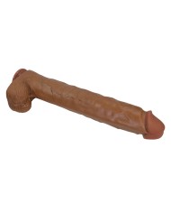 PRETTY LOVE PAT DILDO REALISTICO FLEXIBLE CON VENTOSA 40 CM O 6 CM MARRON