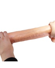 PRETTY LOVE RAEL DILDO REALISTICO FLEXIBLE CON VENTOSA 40 CM O 6 CM MARRON
