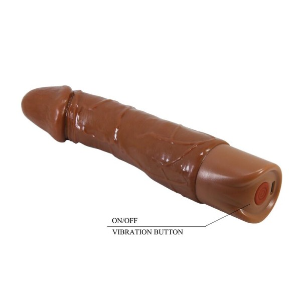 PRETTY LOVE DONALD VIBRADOR REALISTICO 195 CM O 4 CM COLOR MARRON