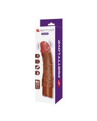 PRETTY LOVE DONALD VIBRADOR REALISTICO 195 CM O 4 CM COLOR MARRON