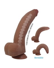 PRETTY LOVE ULRIC DILDO REALISTICO FLEXIBLE 26 CM O 55 CM TPE MARRON