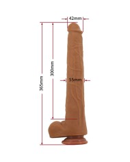 PRETTY LOVE VIGGO DILDO REALISTA TACTO SUAVE CON PIEL DESLIZANTE 365 CM MARRON