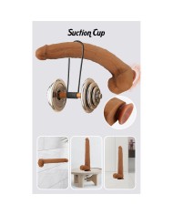 PRETTY LOVE VIGGO DILDO REALISTA TACTO SUAVE CON PIEL DESLIZANTE 365 CM MARRON