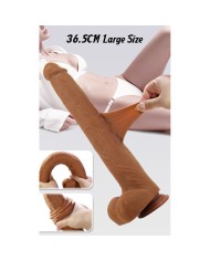 PRETTY LOVE VIGGO DILDO REALISTA TACTO SUAVE CON PIEL DESLIZANTE 365 CM MARRON