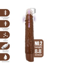 PRETTY LOVE KESSLER DILDO VIBRADOR REALISTA 10 MODOS DE VIBRACION Y 10 DE EMPUJE 22 CM MARRON