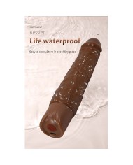 PRETTY LOVE KESSLER DILDO VIBRADOR REALISTA 10 MODOS DE VIBRACION Y 10 DE EMPUJE 22 CM MARRON