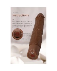 PRETTY LOVE KESSLER DILDO VIBRADOR REALISTA 10 MODOS DE VIBRACION Y 10 DE EMPUJE 22 CM MARRON