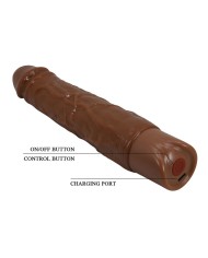 PRETTY LOVE KESSLER DILDO VIBRADOR REALISTA 10 MODOS DE VIBRACION Y 10 DE EMPUJE 22 CM MARRON