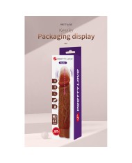 PRETTY LOVE KESSLER DILDO VIBRADOR REALISTA 10 MODOS DE VIBRACION Y 10 DE EMPUJE 22 CM MARRON