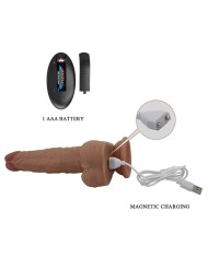 PRETTY LOVE JONATHAN VIBRADOR REALISTICO CON EMPUJE MARRON CONTROL REMOTO