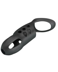 PRETTY LOVE CRAIG ANILLO PARA PENE VIBRADOR RECARGABLE NEGRO