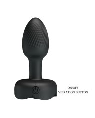 PRETTY LOVE PLUG ANAL VIBRADOR 10 MODOS RECARGABLE NEGRO